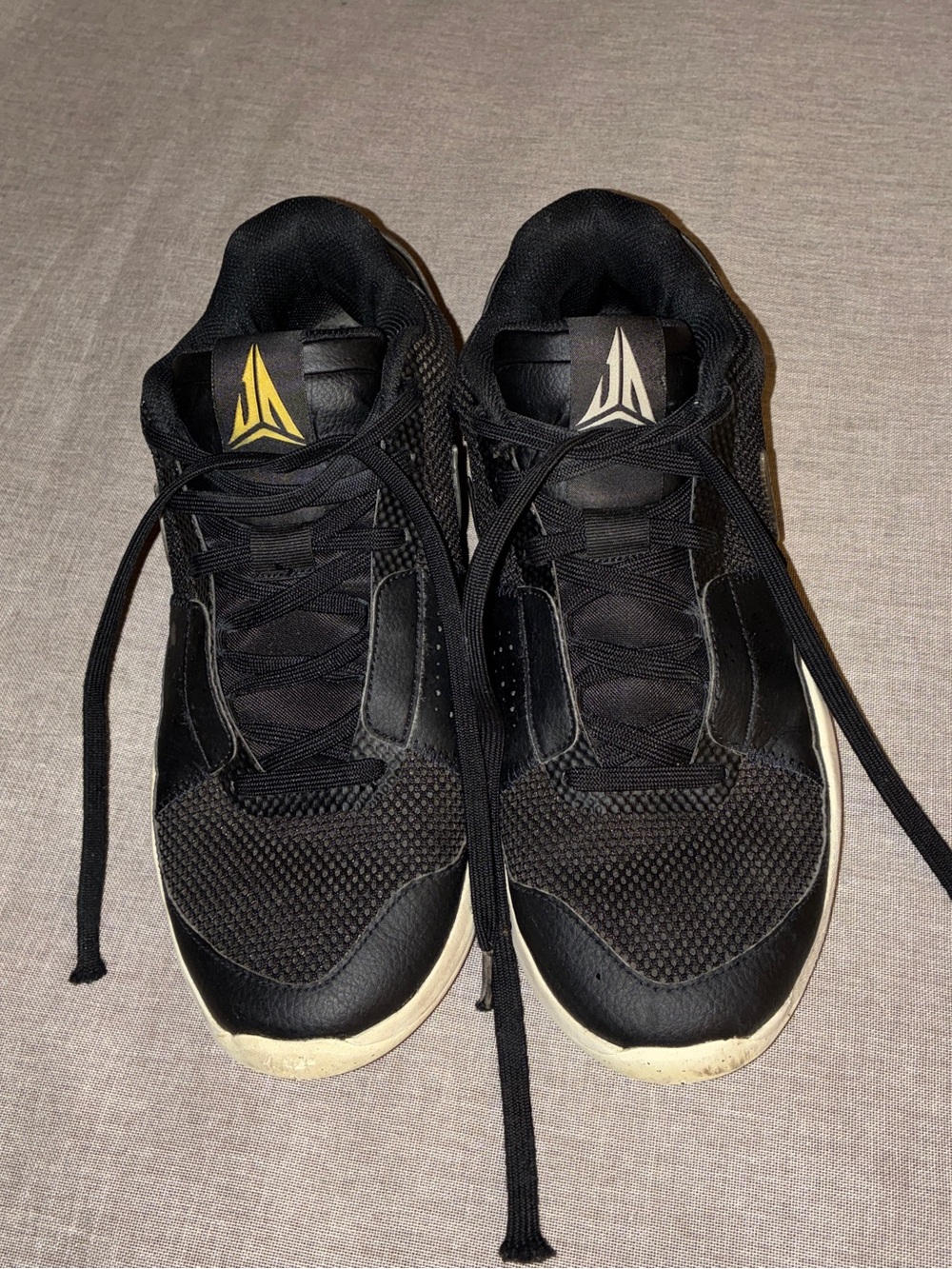 Nike Black and White Ja 1 “Ain’t dunking no smoke” Athletic Sneakers